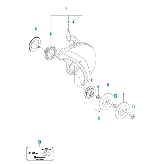 Blade Guard for Husqvarna K1270
