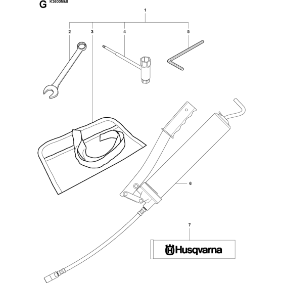 Tools Assembly for K3600 Mkii