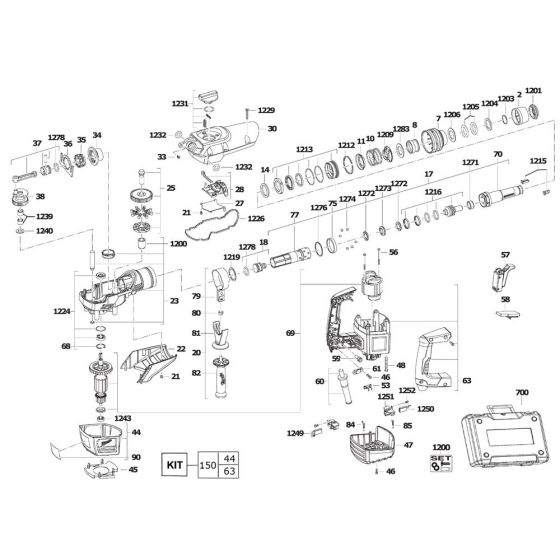 Milwaukee K540S Assembly