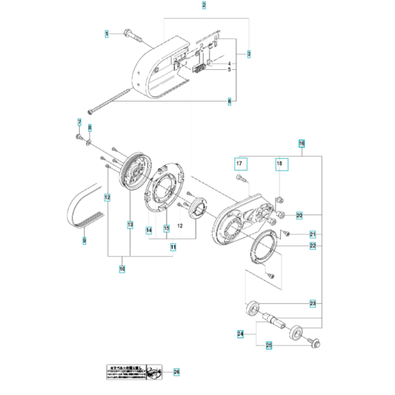 Belt Guard & Pulley Assembly