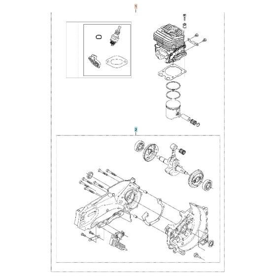 Engine for Husqvarna K770
