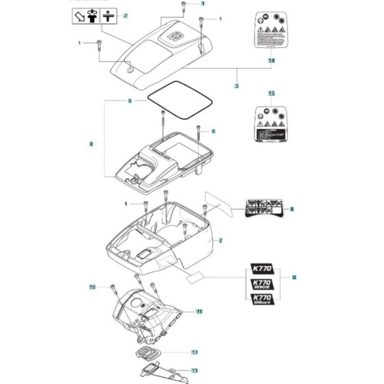 Cylinder Cover for Husqvarna K770
