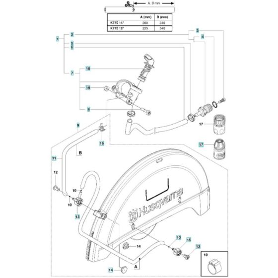 Water Hose Assembly for K770