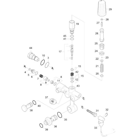Unloader Valve Assembly for Karcher HD 16-15-4 Cage Plus Pressure Washer