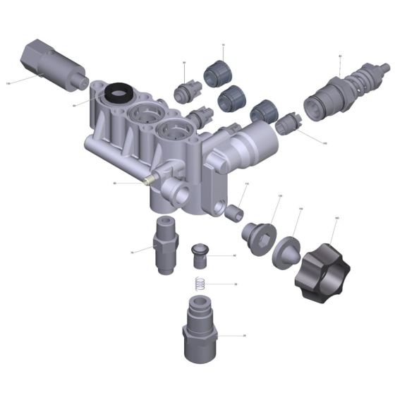 Cylinder Head Assembly for Karcher HD 6-15 G Classic Pressure Washer