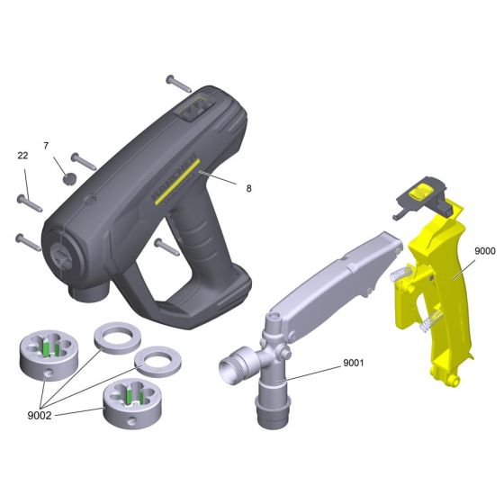 Trigger Handle Assembly for Karcher HD 13-18-4 S Pressure Washer