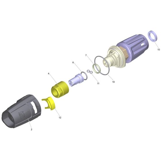 Nozzle Assembly for Karcher HD 5-12 CX Plus Pressure Washer