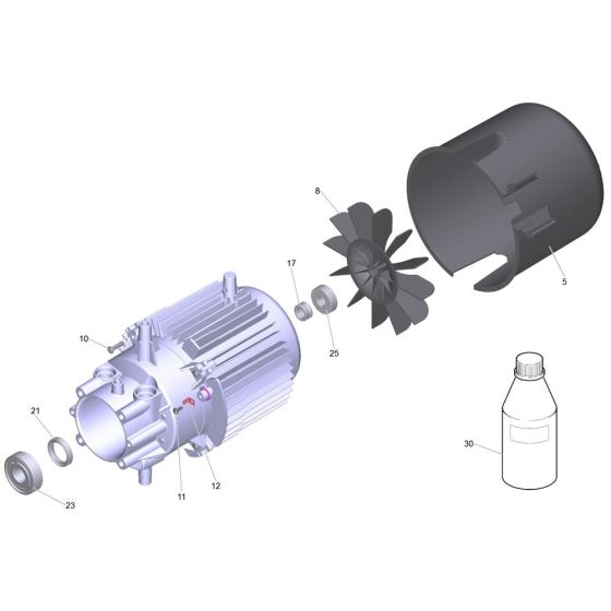 Motor Assembly for Karcher HD 7/12-4 M Cage Pressure Washer