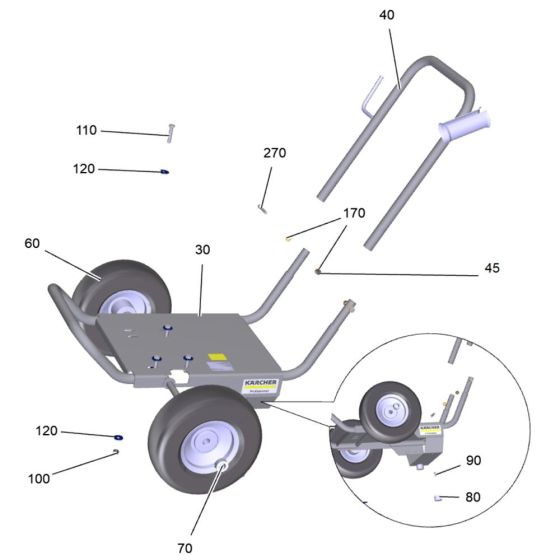 Frame Assembly for Karcher HD 8-23 G Classic Pressure Washer