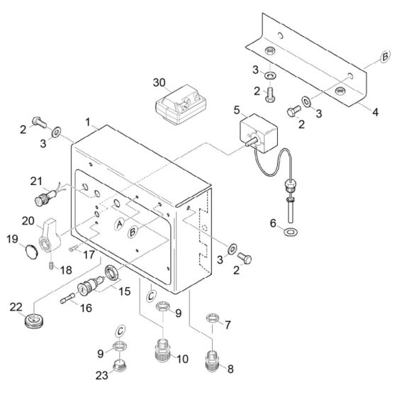 Control Box Assembly for Karcher HDS 1000 DE Pressure Washer