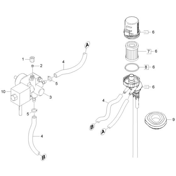 Filter Assembly for Karcher HDS 12-18-4 S Pressure Washer