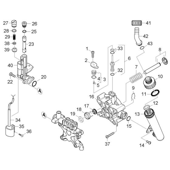 Piston Assembly for Karcher HDS 5-11 U Pressure Washer