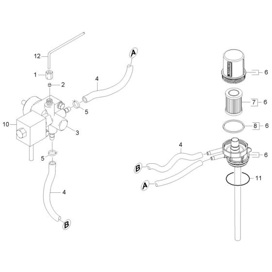 Filter Assembly for Karcher HDS 6-14 C Pressure Washer