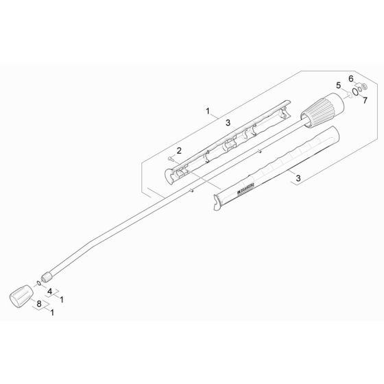 Lance Assembly for Karcher HDS 6-10-4 C Pressure Washer