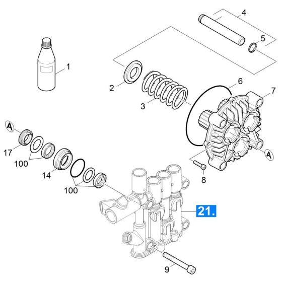 Piston Assembly for Karcher HDS 6-10-4 C Pressure Washer
