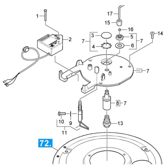 Burner Cover Assembly for Karcher HDS 6-10-4 C Pressure Washer