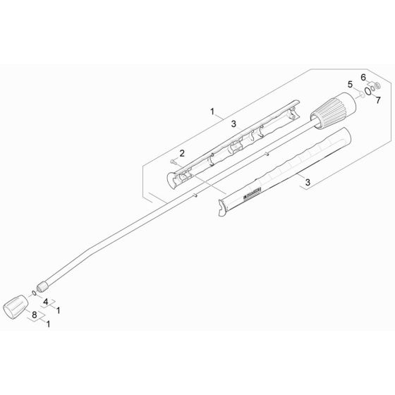 Lance Assembly for Karcher HDS 6-10 C Pressure Washer
