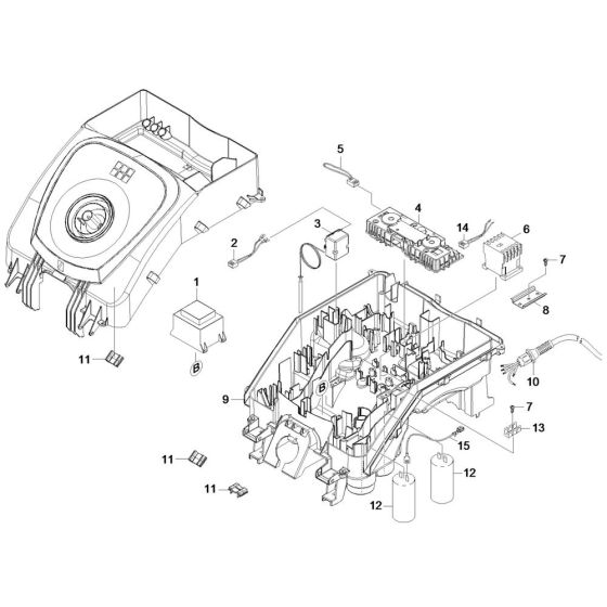 Control Box Assembly for Karcher HDS 6-12 C Pressure Washer