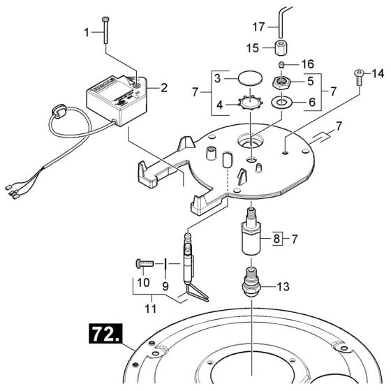 Burner Cover Assembly for Karcher HDS 6-14-4 CX Pressure Washer