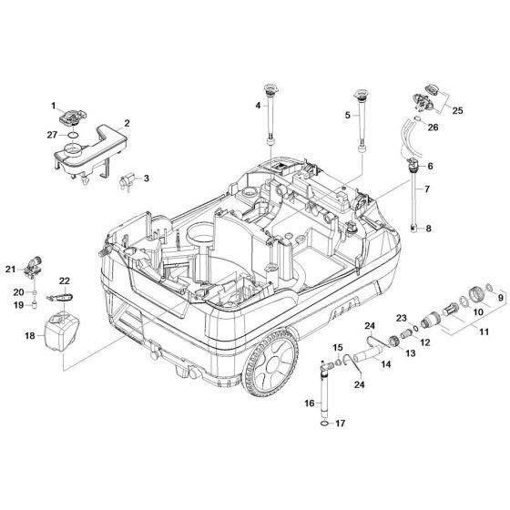 Float Valve Assembly for Karcher HDS 6-14-4 CX Pressure Washer