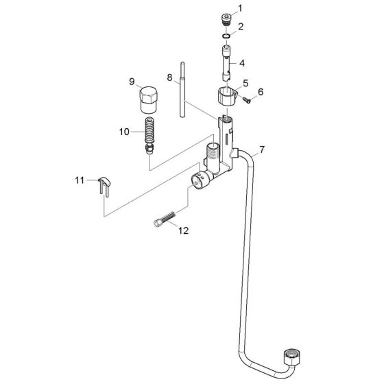 Safety Valve Assembly for Karcher HDS 6-14-4 CX Pressure Washer
