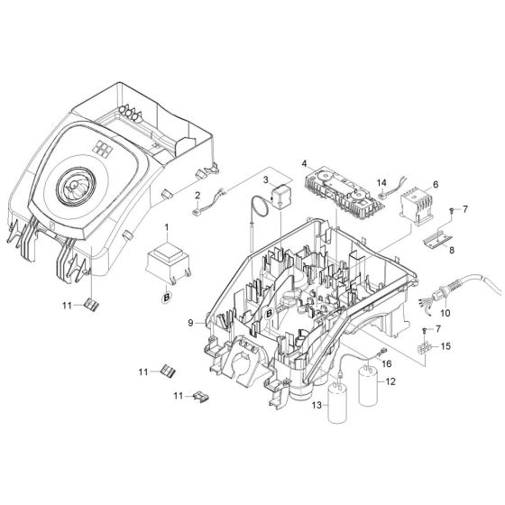 Control Box Assembly for Karcher HDS 6-14-4 CX Pressure Washer