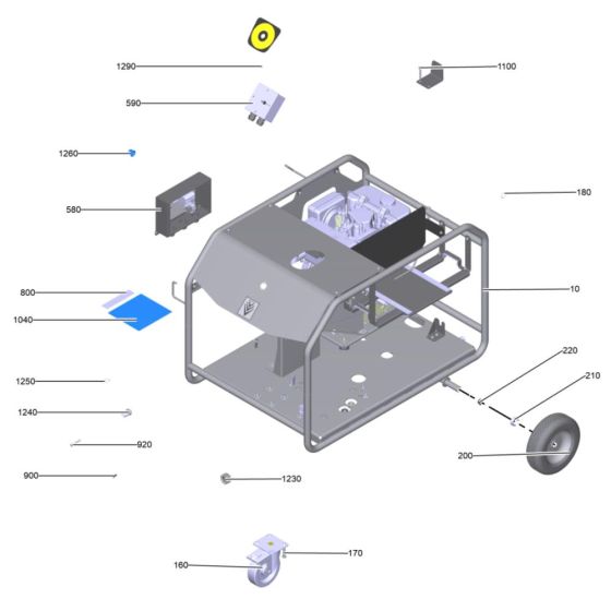 Frame Assembly for Karcher HDS 8-20 DE Pressure Washer