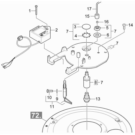 Burner Cover Assembly for Karcher HDS 8-18-4 C Pressure Washer