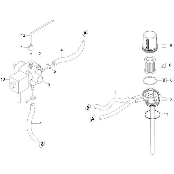 Filter Assembly for Karcher HDS 8-18-4 C Pressure Washer