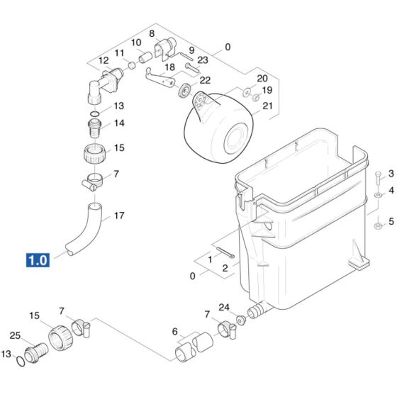 Float Chest Assembly for Karcher HDS 1000 BE Pressure Washer