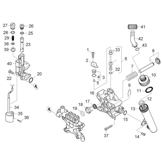 Piston Assembly for Karcher HDS 5-11 UX Pressure Washer