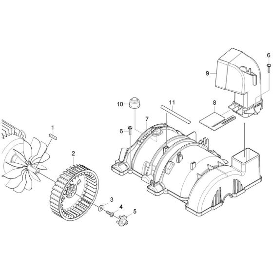 Blower Assembly for Karcher HDS 5-11 UX Pressure Washer
