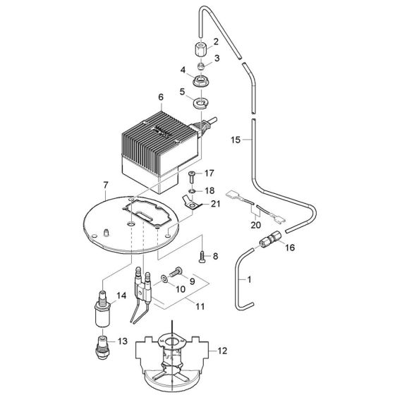 Burner Cover Assembly for Karcher HDS 5-11 UX Pressure Washer