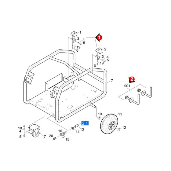 Frame Assembly for Karcher HDS 801 B Pressure Washer