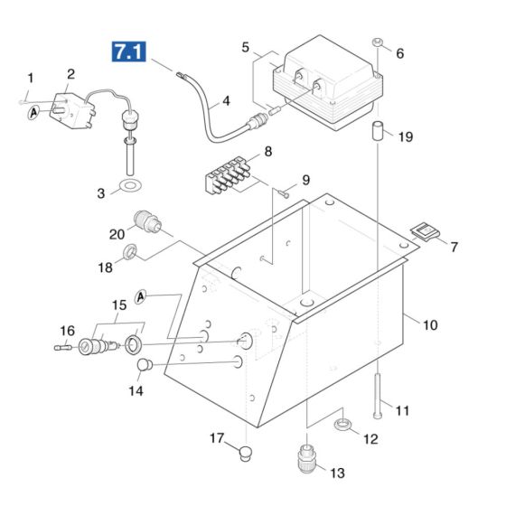 Control Box Assembly for Karcher HDS 801 B Pressure Washer