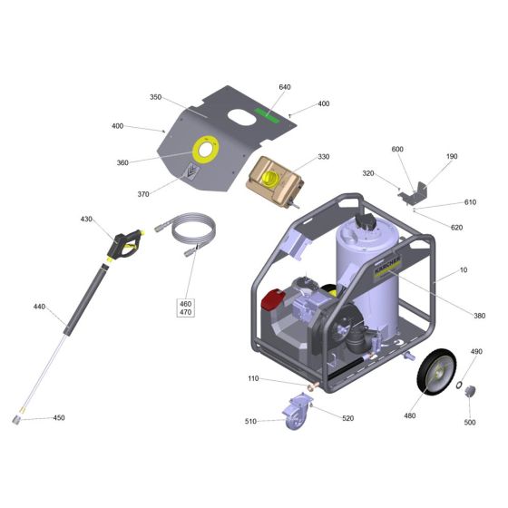 Frame Assembly for Karcher HG 64 Pressure Washer
