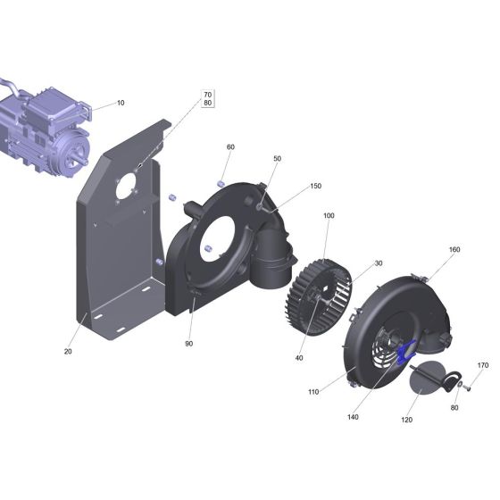 Blower Assembly for Karcher HG 64 Pressure Washer