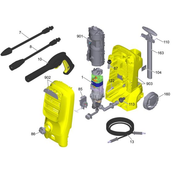 Complete Assembly for Karcher K 3 Classic Pressure Washer