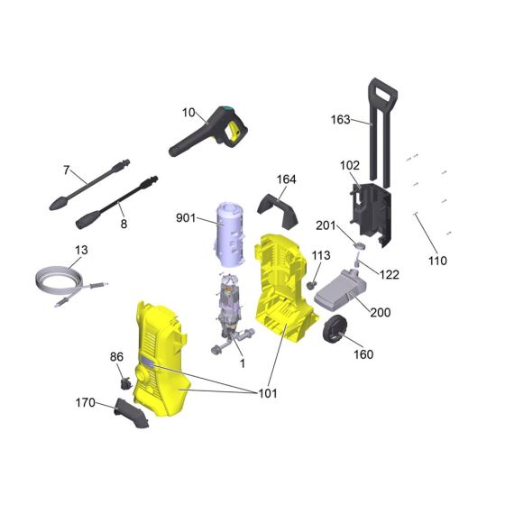 Housing Assembly for Karcher K 3 Power Control Pressure Washer