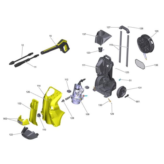Housing Assembly for Karcher K 4 Premium Power Control Pressure Washer