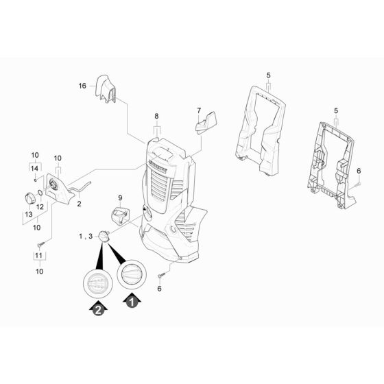 Front Housing Assembly for Karcher K 6 Premium Pressure Washer