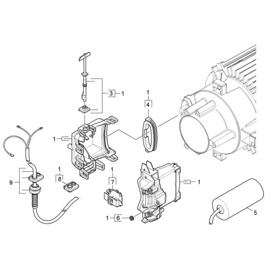 Electric Box Assembly for Karcher K 6 Special Pressure Washer