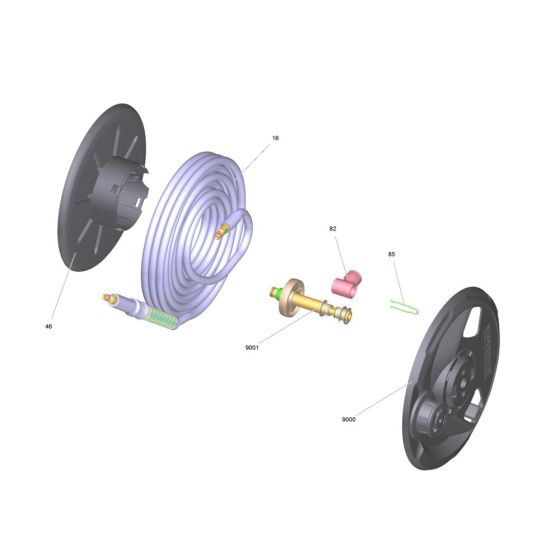 Hose Reel Assembly for Karcher K 7 Premium Smart Control Pressure Washer