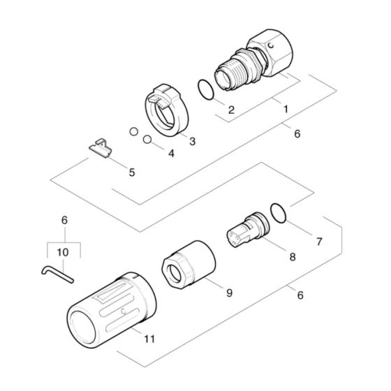 Nozzle Assembly for Karcher K 855 HSL Plus Pressure Washer