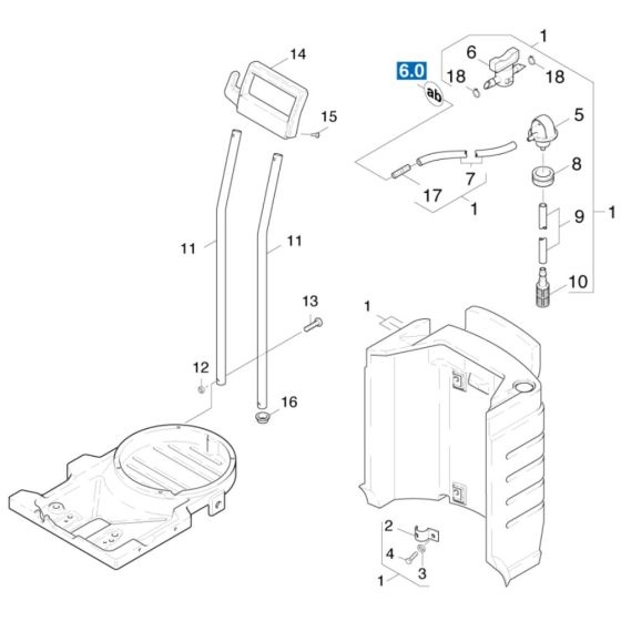 Tank Assembly for Karcher K 855 HS Plus Pressure Washer