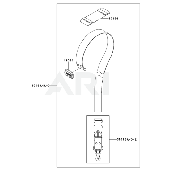 Hanger for Kawasaki KBL23A