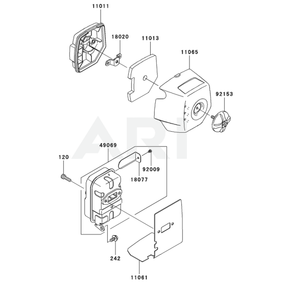Air Filter & Muffler for KBL35A