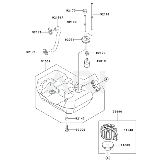 Fuel Tank & Valve for KGT26AC