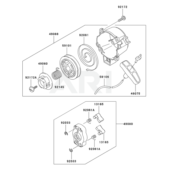 Starter for Kawasaki KGT27A