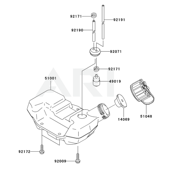 Fuel Tank & Valve for KGT27A